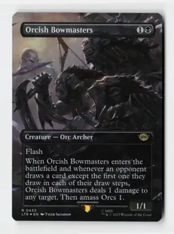 Orcish Bowmasters (Borderless) LOTR Tales of Middle-earth FOIL MTG - Image 1