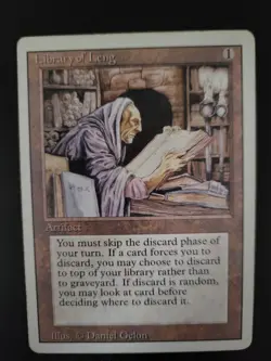 Library of Leng 5th Edition MTG 1997 Vintage Artifact Magic the Gathering LP - Image 1