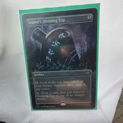 Wizards Sensei's Divining Top Borderless Foil Rare Double Masters 2022 Artifact - Image 1