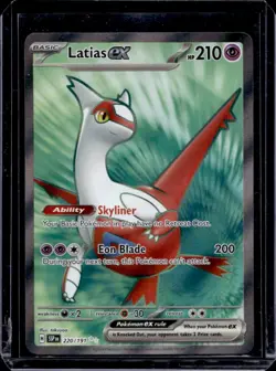 2024 Pokemon SV Surging Sparks - SSP EN Latias Ex Reverse Holo #220/191 - Image 1