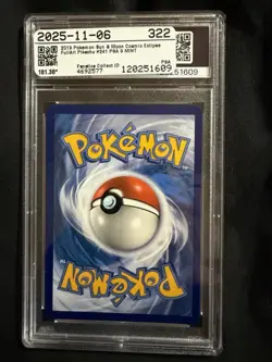 PSA 9 Pikachu FA Secret #241/236 Cosmic Eclipse Pokemon 2019 - Image 2