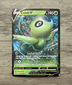 2021 Celebi V 007/198 Pokemon Chilling Reign Full Art Ultra Rare - Image 1