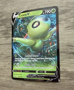 2021 Celebi V 007/198 Pokemon Chilling Reign Full Art Ultra Rare - Image 3