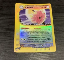 Clefable Expedition Base Set Reverse Holo 41/165 WOTC Pokemon Card - Image 1