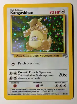 Pokemon TCG Kangaskhan Jungle 5/64 Unlimited Holo Rare - Image 1