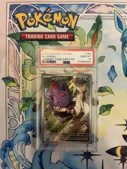 Pokemon TCG N's Zorua 189 Journey Together ETB Promo PSA 10 - Image 1