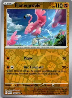 Carte Pokemon Flamenroule 106/182 Reverse - 2023 - Image 1