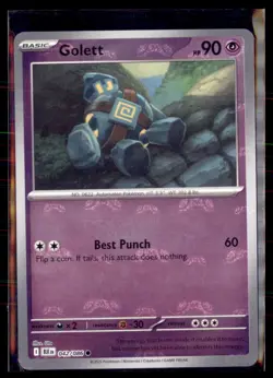 Pokemon Golett 042/086 Black Bolt Master ball Holo - Image 1