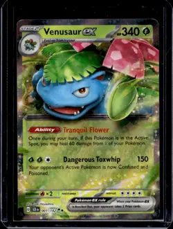 2024 Pokemon SV Stellar Crown - SCR EN Venusaur ex #001/142 - Image 1