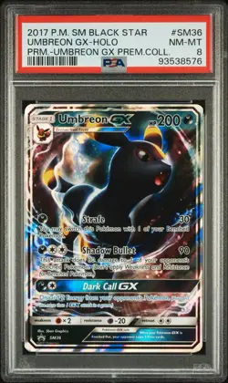Pokemon TCG Pokemon Umbreon GX Umbreon Promo Holo PSA 8/ Low Pop! - Image 1