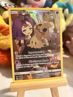 Pokemon Mimikyu 245/236 Sm-Cosmic Eclipse Secret Rare Full Art Holo Basic 70 HP - Image 2