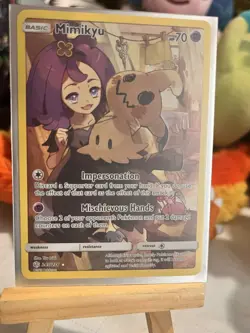 Pokemon Mimikyu 245/236 Sm-Cosmic Eclipse Secret Rare Full Art Holo Basic 70 HP - Image 4