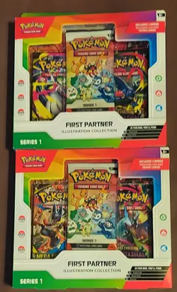 Pokemon First Partner Illustration Collection X2 New Factory Sealed - Image 1