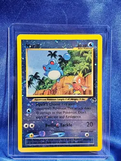 Marill 11/18 Southern Islands Reverse Holo Swirl Pokemon Card LP - Image 1