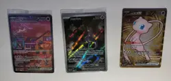 Pokemon TCG 151 UPC Promo Set Mew 053, Mewtwo 052, New Sealed & Metal Mew 205 - Image 2