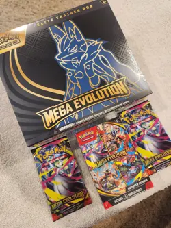 Pokemon Package Mega Evolution ETB + Booster Bundle + 2 Packs All Sealed New - Image 2