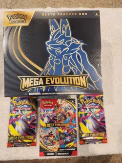 Pokemon Package Mega Evolution ETB + Booster Bundle + 2 Packs All Sealed New - Image 3