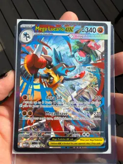 Mega Lucario ex 179/132 Me01: Mega Evolution Holo SIR 340 HP English - Image 1