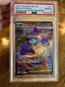 2025 POKEMON MEG EN-SPECIAL ILLUSTRATION RARE #181 MEGA LATIAS EX PSA 10 - Image 1