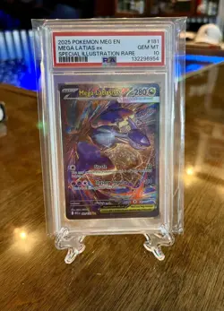 2025 POKEMON MEG EN-SPECIAL ILLUSTRATION RARE #181 MEGA LATIAS EX PSA 10 - Image 2