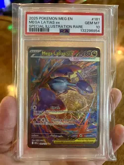 2025 POKEMON MEG EN-SPECIAL ILLUSTRATION RARE #181 MEGA LATIAS EX PSA 10 - Image 4