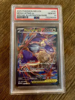 2025 POKEMON MEG EN-SPECIAL ILLUSTRATION RARE #181 MEGA LATIAS EX PSA 10 - Image 5