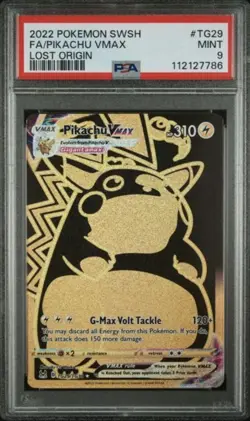 Pikachu Vmax TG29/TG30 Lost Origin Pokemon PSA 9 - Image 1