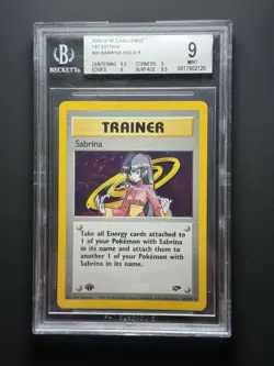 2000 POKEMON GYM CHALLENGE 1ST EDITION SABRINA #20 HOLO BGS 9 - Image 1