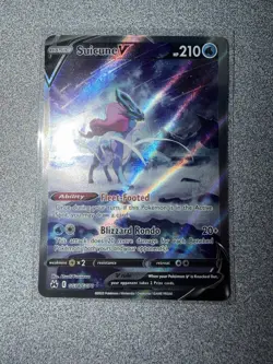 Pokemon TCG Suicune V GG38/GG70 Crown Zenith Galarian Gallery Holo Ultra Rare 2… - Image 1