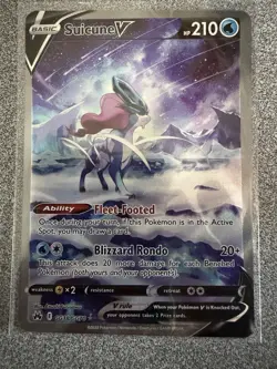 Pokemon TCG Suicune V GG38/GG70 Crown Zenith Galarian Gallery Holo Ultra Rare 2… - Image 2