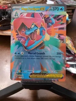 Pokemon Mega Feraligatr ex 036 Me: Mega Evolution Promo Holo NM - Image 1