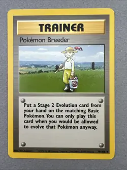 Pokemon Breeder 076/102 Base Set LP - Image 1