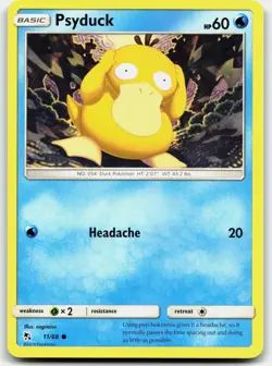 PSYDUCK 11/68 COMMON HIDDEN FATES POKEMON LP - Image 1