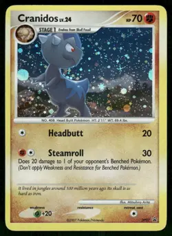 Cranidos DP07 Promo Holo LP Diamond and Pearl Promos Pokemon - Image 1