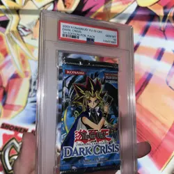 Yugioh PSA 10 Dark Crisis DCR 1st Edition English Foil Booster Pack - Image 1