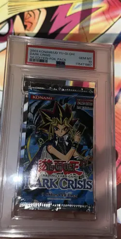 Yugioh PSA 10 Dark Crisis DCR 1st Edition English Foil Booster Pack - Image 3