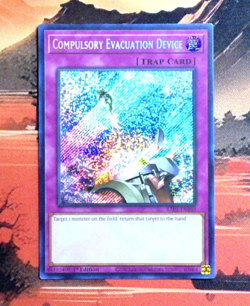 YuGiOh! Compulsory Evacuation Device RA01-EN069 1st Edition NM/VNM SCR - Image 1