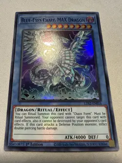 Yu-Gi-Oh! Blue-Eyes Chaos MAX Dragon LDS2-EN016 Blue Ultra Rare 1st Ed Near Mint - Image 1