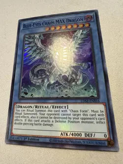 Yu-Gi-Oh! Blue-Eyes Chaos MAX Dragon LDS2-EN016 Blue Ultra Rare 1st Ed Near Mint - Image 3