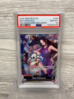 One Piece 2025 en #038 Boa Hancock Magazine Exclusive PSA 10 - Image 1