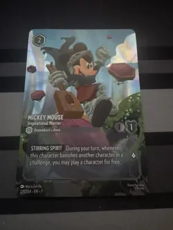 Disney Lorcana enchanted Mickey Mouse-Inspirational Warrior - Image 1