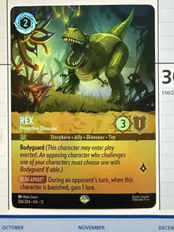 Rex - Protective Dinosaur - Epic 206/204 - Wilds Unknown Disney Lorcana - Image 1