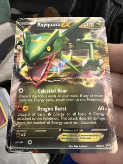 Pokemon Rayquaza EX Holo Card English BW47 BW Black Star Promos MP HP B24 - Image 1