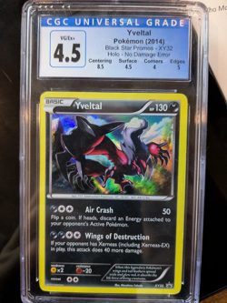 Yveltal XY32 NO DAMAGE ERROR Misprint 2014 Pokemon Card 4.5 - Image 1