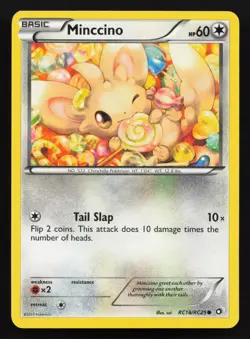 Minccino RC18/RC25 Holo Legendary Treasures: Radiant Collection Pokemon Card - Image 1