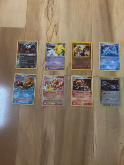 pokemon card lot (8 cards) lightly played - Image 1