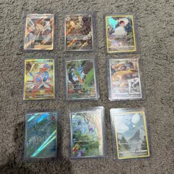 Pokemon Tcg Lot of 9 Full Art cards, English and Japanese Lot #10 - Image 1