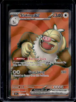 2024 Pokemon SV Surging Sparks - SSP EN Slaking Ex Reverse Holo #227/191 - Image 1