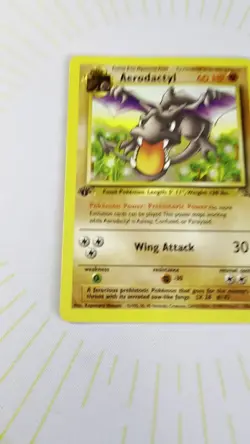 Pokemon TCG Aerodactyl 16/62 - 1st Edition Fossil Non Holo Card NM/LP ✨ - Image 2