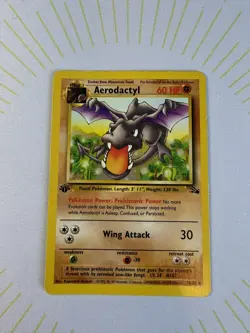 Pokemon TCG Aerodactyl 16/62 - 1st Edition Fossil Non Holo Card NM/LP ✨ - Image 3